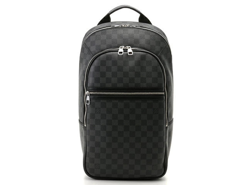 LOUIS VUITTON Backpack Michael Graphite Black